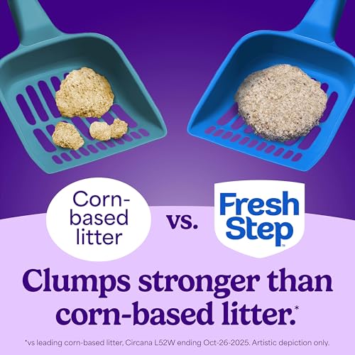 Fresh Step Advanced Odor Shield Light Weight Multi Cat Clumping Litter with Febreze Freshness, Ammonia Block Technology, 11.5 lb. Jug, Pack of 2 | Lightweight Clay Cat Litter, Jug, Easy to Lift and Pour, Scented with Febreze Freshness, Carbon for Strong O