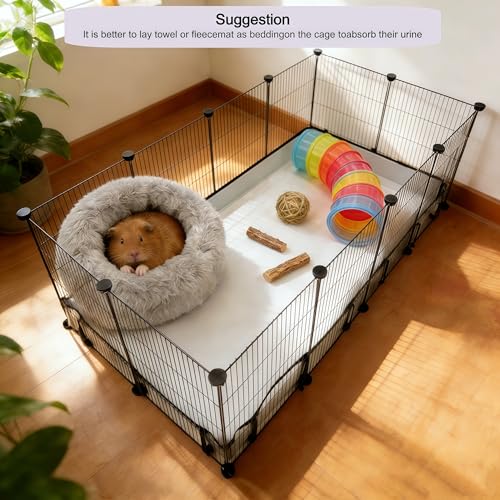 DZWLKJ Guinea Pig Cage Liner Tarp Bottom Waterproof and Washable.Available in 22 Sizes. Base Also for Rabbits, Bunny, Chinchesillas, Hedgehog, Ferrets and Other Small Animals(24x48 inches) - size: 24.0"L x 48.0"W x 4.0"H