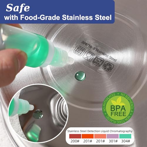Small 1L Cat Water Fountain Stainless Steel, Quiet Drinking Bowl Dispenser for Indoor Pets and Dog, BPA Free, Easy to Clean,No Adapter Included