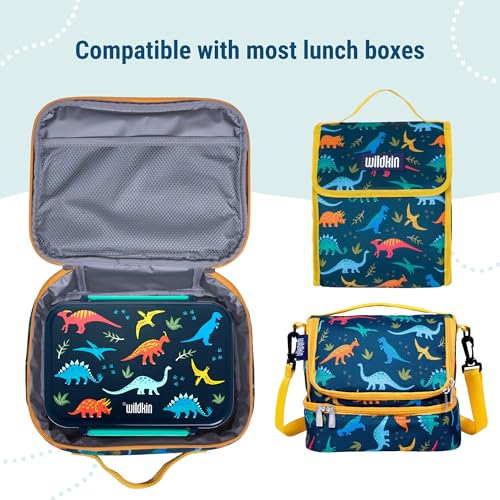Wildkin Reusable Food Container for Kids – Airtight, Leak Resistant, Dishwasher Safe - Jurassic Dinosaurs - color: Jurassic Dinosaurs