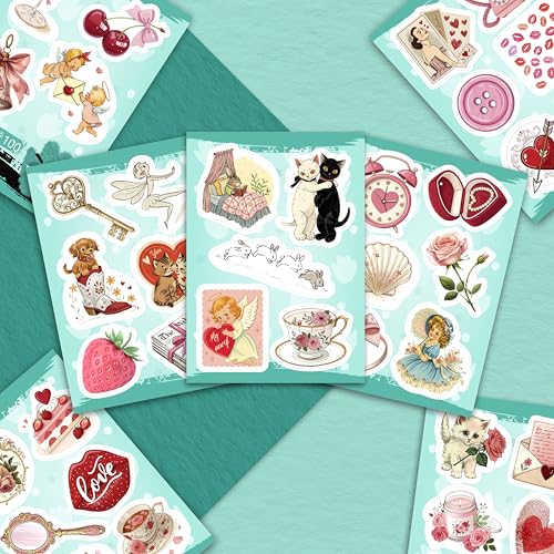 100Pcs Coquette Stickers and Decals for Laptop - Pink Aethetic Stickers for Water Bottle - Coquette Gifts - Gift for Women & Men - color: Coquette Stickers