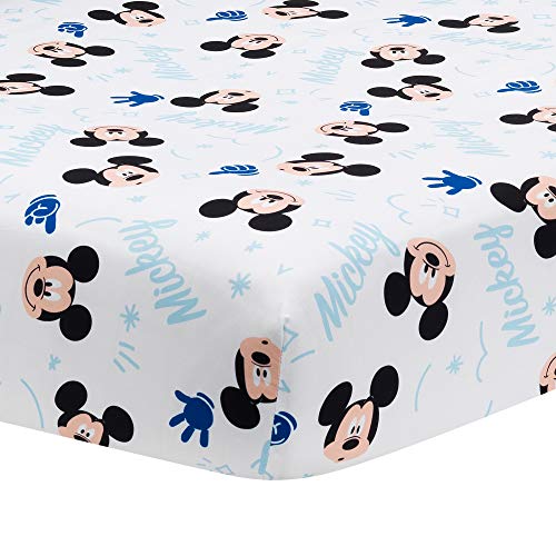 Lambs & Ivy Disney Baby Forever Mickey Mouse 3-Piece Blue Crib Bedding Set - color: Forever Mickey Mouse