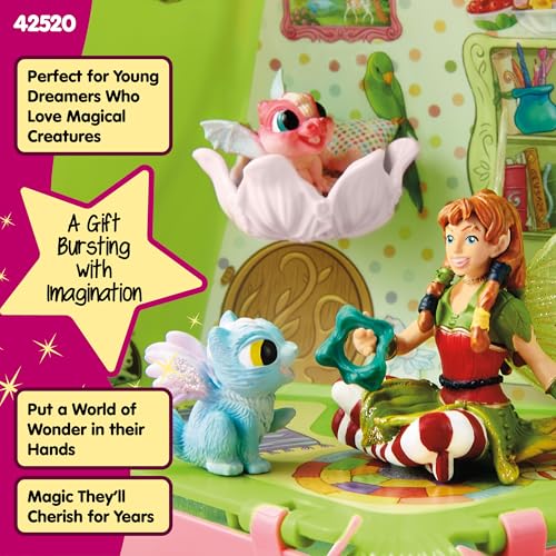 Schleich Bayala - 19Pc Marween'S Animal Nursery Playset - Kids 5+ | 42520 | Unicorn Figurine, Fantasy Toy for Girls 5+, Magical Collectible, Screen-Free Imaginative Pretend Play, Fairy Animal Figure