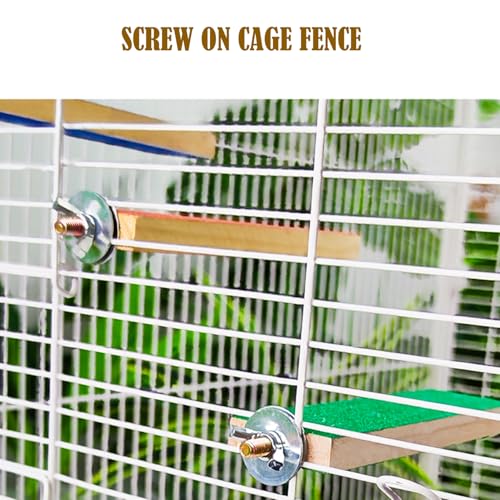 Sugar Glider Toys Cage Steps - Small Animal Climbing Steps Sharpening Claws Sugar Glider Enrichment Toys Scratching Snadpaper for Cages (Blue+ Orange) - color: Blue+ Orange