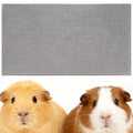 Mygeromon Guinea Pig Mat Cage Liner Fleece Bedding Washable (Grey) | 23 x 15 inch, Reusable, Polyester, for Rabbit, Small Animal Pad