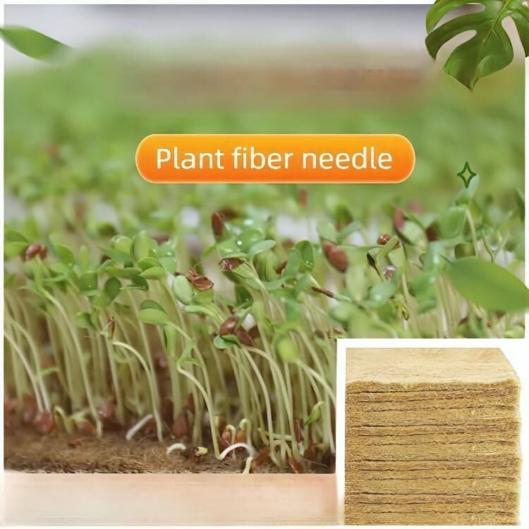 Jute Grow Mat,Natural Hemp Mats for Growing Microgreens,20" X 20" Hydroponic Grow Pads,Indoor Sprouting kit for Wheatgrass Sprouts,Jute Brooder for Animals.