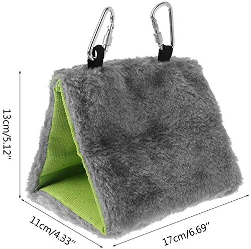 Litewoo Winter Warm Bird Nest House Hammock Hanging Bed Toy Hut Hideaway for Hamster Parakeet Cockatiel Budgie Finch Canary Conure Lovebird Cage Perch Stand - color: Bird Bed - A