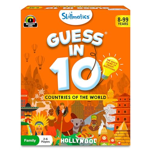 Skillmatics Guess in 10 – Countries of The World, Trivia Card Game | Geography, Family Game Night, Travel Toy, Educational Board Game, Screen-Free Fun, Gift for Kids, Boys & Girls Ages 8 and Up - style: 8. Countries of the World