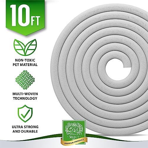 Small Pet Select Heavy Duty Cord Cover, Cable Protector, White, 10 ft | Ultra-Durable Wire & Cord Protector, Cord Management, Chew-Resistant, For Rabbits, Dogs, Cats & Small Pets - color: White