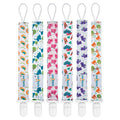 babygoal Animal Pacifier Clips, 6 Pack Binky Paci Holder Leashes Fits for Most Baby Pacifiers and Binkies - color: animal world