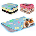 YUEPET 6Pcs Waterproof Guinea Pig Blankets Washable Small Animal Fleece Cage Liners Pet Soft Sleep Mat Pad Cover Warm Flannel Throw for Hamster Guinea Pig Rabbit Chinchilla Hedgehog Ferret