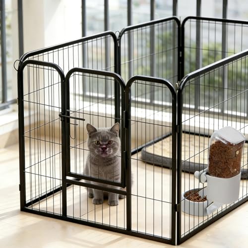 54 oz Pet Food Dispenser, Gravity Feeder Bowl for Cage, Auto Feeder for Ferret, Cat, Dog and Other Small & Medium Animals, Compatible with Widemouth Cages(Gray) - color: GRAY