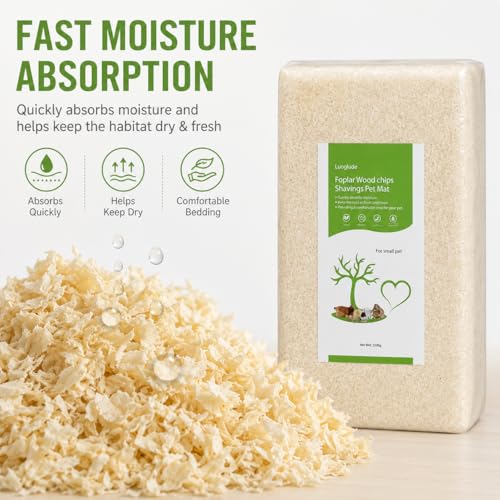 88oz Natural Aspen Wood Pet Bedding – Low Dust, Odor Control & Ultra Absorbent Shavings for Hamsters, Parrots, Guinea Pigs & Small Animals - size: 88oz