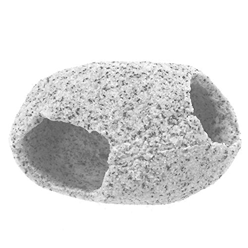 Penn-Plax Deco-Replicas Granite Aquarium Ornament & Hideaway – Realistic Stone Appearance – Safe for Freshwater and Saltwater Tanks – Large Size - size: Large