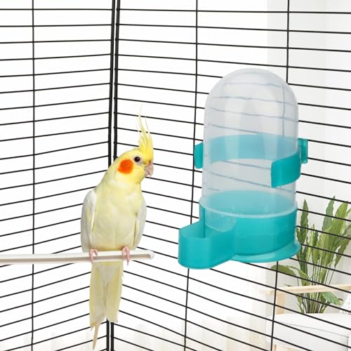Hypeety Bird Automatic Water Bottle Parrot Drinking Water Feeder Bottle Waterer Feeder Bowl for Parakeet Hamster Mice Rat Gerbils