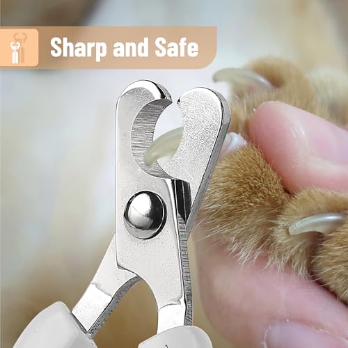 Mr. Pen- Cat Nail Clipper, Stainless Steel | Professional Sharp Cat Claw Trimmer for Small and Medium Cats, Pet Nail Clipper with Sturdy Non Slip Handle - color: Dark Pink