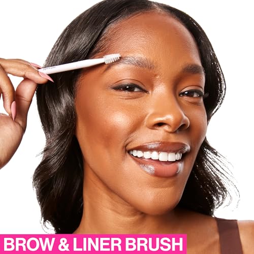 wet n wild Eyebrow and Liner Brush, Soft Fibers, Pack of 3 | Flat Angled | Ultra-Thin Precision - color: Brow & Liner Duo Brush, size: 7.28 in (Pack of 3)