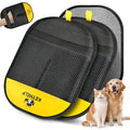 2Pcs Pet Hair Removal Glove for Dogs & Cats, Electrostatic Pet Hair Glove | Pet Hair Remover Tool for Clothing, Couch, bed, Carpet, Car Seat, Quickly & Easily Pet Hair Remover Glove - color: 2PCS-BlackYellow