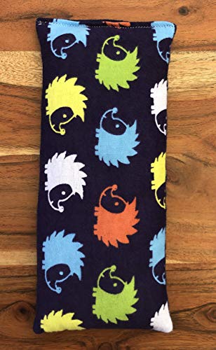 Heating Pad Microwavable, Microwave Hot Pack, Ice Pack, Cold Compress, Eye Pillow, Flax Seed and Dried Herbs, Various Sizes, Hedgehog