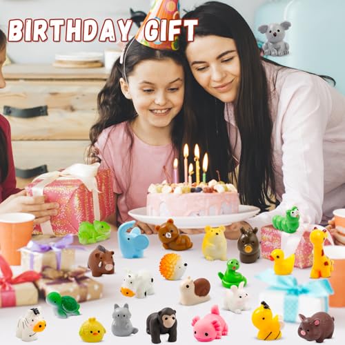 ywevyezc 42 Pcs Mini Resin Animals 42 Styles Resin Animals Figurines Bulk for Micro Fairy Party Favors Garden Hide Accessories Dollhouse Crafts Decor - style: 42Pcs-Animals