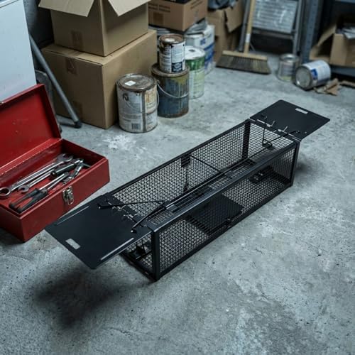 17-inch Large Double-Entry Humane Rat Trap with a Sturdy Metal cage, Suitable for Chipmunk and mice, Featuring a Highly Sensitive Trigger Pedal, for Indoor and Outdoor use