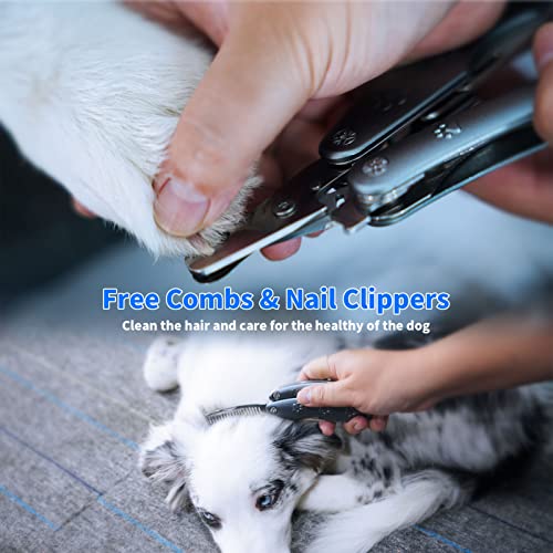 Best Dog Nail Calipper for Large Dogs with Thick Nail | Low Noise for Sensitive Dog, Super Sharp Smoothest Heavy Duty for Thick Nail, Compact Gentle Look for Anxiety Dogs