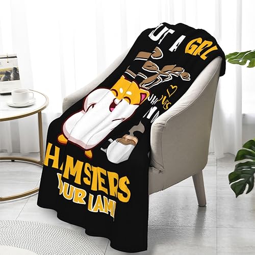Custom Hamster Throw Blanket for Kids Pets Gifts, 40” x 30” | Soft Flannel, Lightweight but warm, Machine washable, HD print, Wrinkle & shrink resistant, Anti-pilling, Suitable all ages - color: Hamster Blanket 2 Custom, size: XS(30"X40")