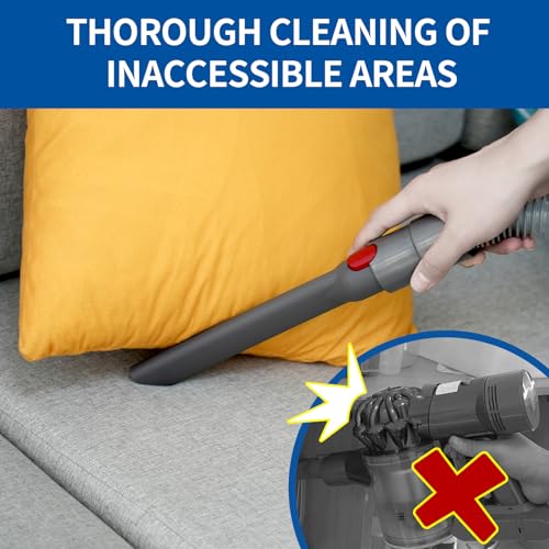 Extension Hose and Crevice Tool Compatible with Dyson V7 V8 V10 V15 Cleaner | Flexible Extension Hose Mattress Tool Stiff Brush Soft Bristle and Flexible Crevice Tool for Home Cleaning - color: Extension Hose and Crevice Tool