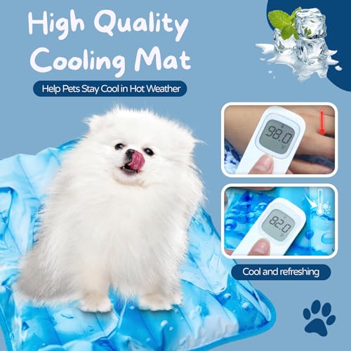 Dog Cooling Mat 2.0, Double-Sided Non-Slip Pet Cooling Pad, Washable and Durable, Indoor & Outdoor Summer Cooling Mat for All Pets, Keep Dogs and Cats Cool and Comfortable (29.5" x 29.5")
