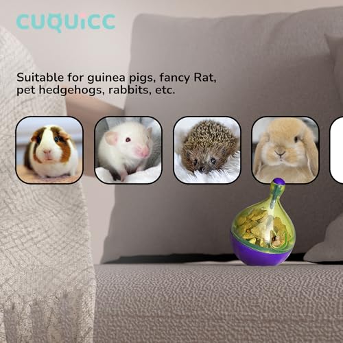 Rat Puzzle Foraging Toy, Interactive Toys for Guinea Pig Rabbit and Small Animal,Rats Enrichment and Sniffing Toy, Treat Dispensing Slow Toy for Rat cage Accessories 1pc