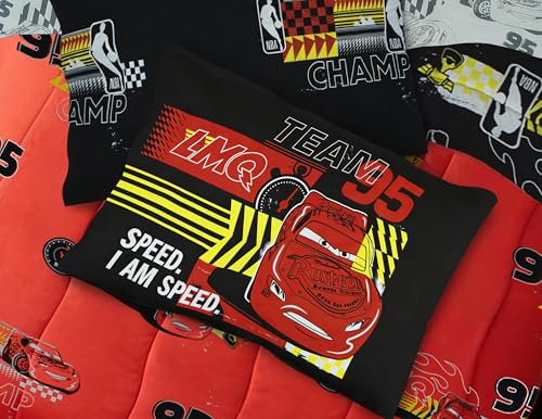 Northwest Disney Pixar Cars Twin Comforter Set, Reversible Lightning McQueen Design, Ultra Soft Fade Resistant Microfiber Kids Bedding Set, Officially Licensed - color: Pixar Cars