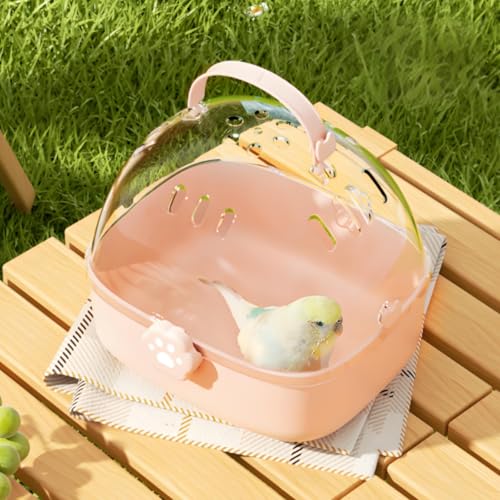 Hamster Carrier Cage with Handle, Small Animal Outgoing Cage | Portable Gerbils Carrier Cage with Water Bottle, Hamster Travel Carry Case for Small Pets, Chinchillas, Dwarf Hamster