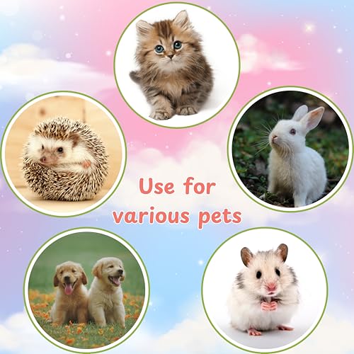 Hedgehog Toe Nail Clippers and Comb Set, 2 Pcs Hedgehog Soft Cleansing Brush and Toenail Clipper with Magnifier, Hedgehogs Massage Combs and Small Nail Clippers, Small Pet Grooming Supplies (Pink)