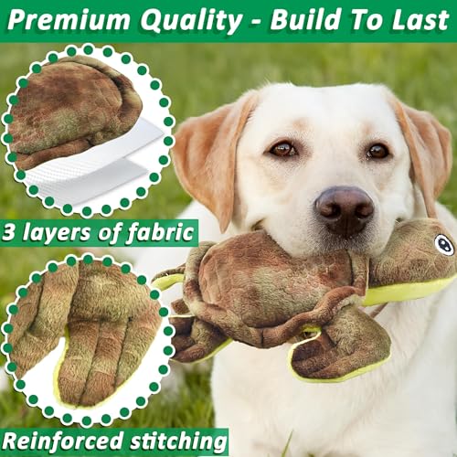 LECHONG Stuffed Animal Dog Toys, 5 Pack Tough Squeaky Dog Toys, Plush Toys Assortment, Great Value Pet Toys Bundle, Woodland Series Chew Toys for Large Medium and Small Dogs Puppy Pet Toys