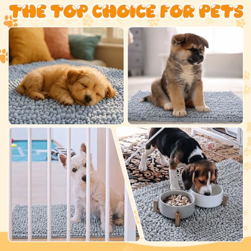 2 Pack Guinea Pig Cage Liner Washable Fleece Pee Pad, Dark Gray Indoor Dog Mat, Absorbent Training Bedding for Small Animal Puppy Bunny Hamster Chinchilla Ferret(17 x 24 Inches) - size: 17 x 24 Inches
