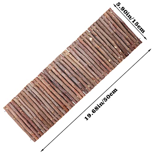 Hermit Crab Climbing Toys, Wooden Hermit Crab Hideout, Reptile Tank Habitat Decor, Bendable Ladder Bridge Tunnel Toys for Lizard Chameleon Hamster Rats Chinchilla Guinea Pig Rabbit Bearded Dragon - style: 19.7×5.9 Inches