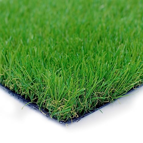Petgrow Artificial Realistic & Thick Fake Mat for Outdoor Garden Landscape Pet Pad Dog Synthetic Grass Rug Turf (10FTX10FT(100 Square FT) - size: 10 FT x 10 FT (100 Square FT)