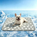 Dog Cooling Mat 18x24in | Breathable Arc-Chill Cooling Fabric,Endothermic Color Changing,Visually display the cooling operation status on the surface - color: Gray Star, size: 18x24in
