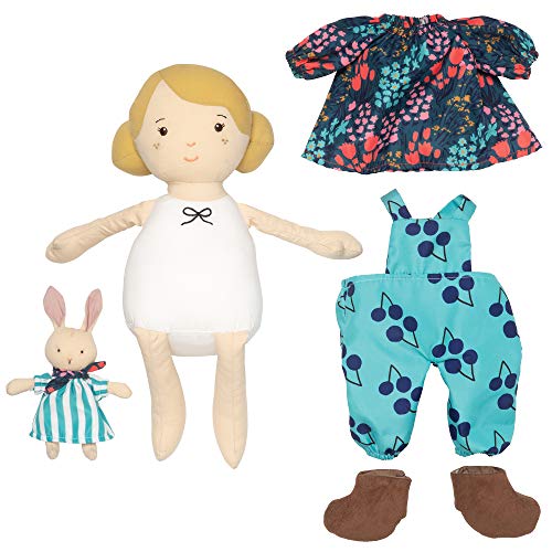 Manhattan Toy Playdate Friends Ollie Machine Washable and Dryer Safe 14 Inch Doll with Companion Stuffed Animal - style: Ollie