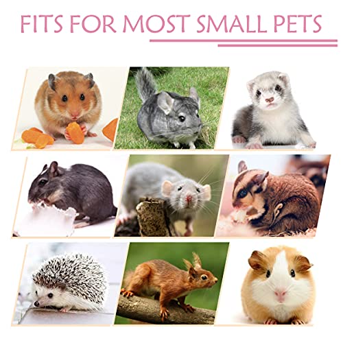 LEFTSTARER Guinea Pig Ferret Rat Hammock Toy Small Animal Cage Accessories Hideout Tunnel & Bunkbed Hammock for Rat Ferret Guinea Pig Hamster Sugar Glider Chinchilla - color: 3.Star-Pink
