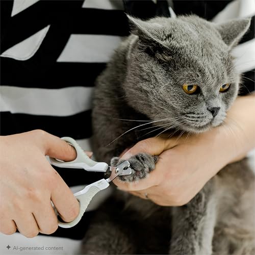 Mr. Pen- Cat Nail Clipper, Stainless Steel | Professional Sharp Cat Claw Trimmer for Small and Medium Cats, Pet Nail Clipper with Sturdy Non Slip Handle - color: Beige