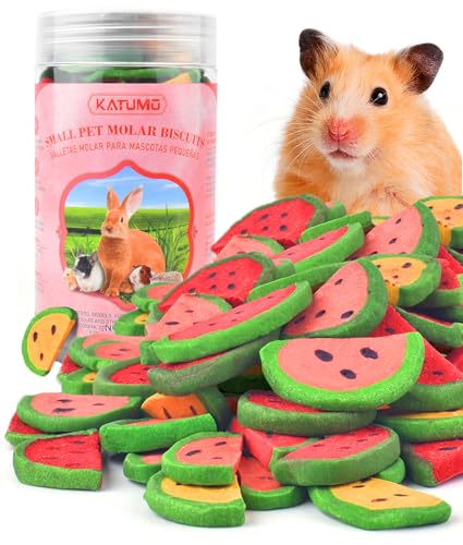 KATUMO Bunny Chew Toys, Rabbit Snacks Timothy Hay Treats for Guinea Pig | 200g / 7oz Rabbit Chew Toys for Teeth, Natural Timothy Hay Beet Pumpkin Carrot for Hamster, Chinchilla, Small Animals - size: 2.5"L x 2.5"W x 4.7"Th