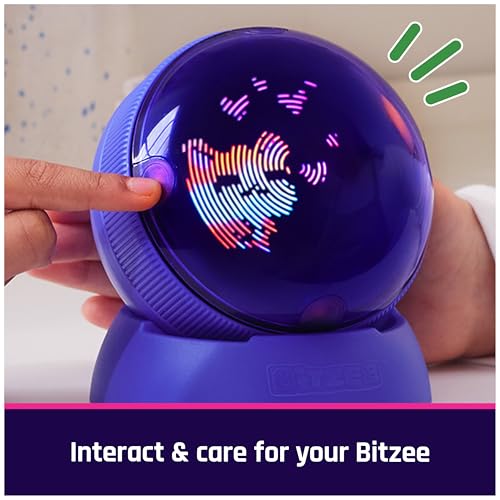 BITZEE Hamster Ball Interactive Toy & Digital Pet, Ages 5+ | Collect 20 Virtual Friends, Rolls & Reacts to Touch, Play 5 Mini Games, Screen-Free Responsive Play, Birthday Gift for Kids