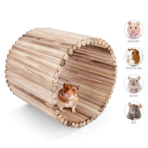 Niteangel Small Animal Climbing Toy: 23.6" x7.8" Bendable & Flexible Shape | Underground Hideout & Dome Shelter - Suspension Bridge Ladder for Hamsters Gerbils Mice Rats Guinea Pigs or Other Small Pets - size: 26.3'' x 7.8''
