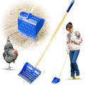 The Coop Scoop® Original 2-in-1 Chicken Poop Scooper & Rake | Made in The USA, Patented, Durable Sand Sifting Litter Shovel, For Chicken Coops & Small Farm Animals - size: Versatile SHELF/GROUND (original) | 36" Handle