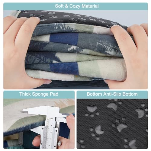 Unicorn Catcher Washable Guinea Pig Hideout Large Cozy Bed for Small Pets | Warm Plush Pet House Featuring A Semi-Closed Design For Hamsters Chinchillas And Bunnies To Sleep In Secure Comfort - color: Blue-green Mountains