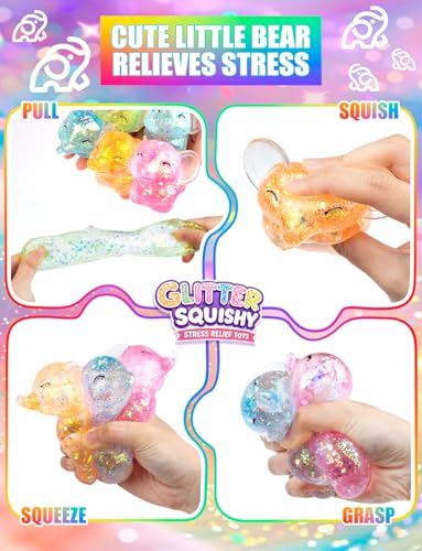 8PCS Elephant Sugar Ball Stress Balls Elephants Sensory Fidget Toys for Kid | Animal Stress Relief Toys for Classroom Prizes Party Favors - style: 8PCS (Elephant)