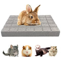 BNOSDM Rabbit Grinding Claw Pads Natural Hamster Lava Stone Teeth Grinding Scratching Pad Chew Toy for Small Animals - color: White 1x Large