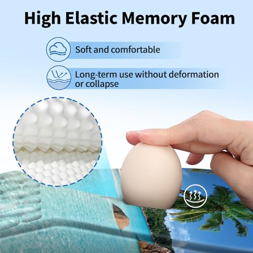 YIWEI Ergonomic Mouse Pad with Wrist Rest for Carpal Tunnel Pain Relief | Memory Foam Wrist Support,Non-Slip Rubber Base, Keyboard Computer Mousepad,Lycra Cloth Surface,Gaming and Home Office - color: Beach