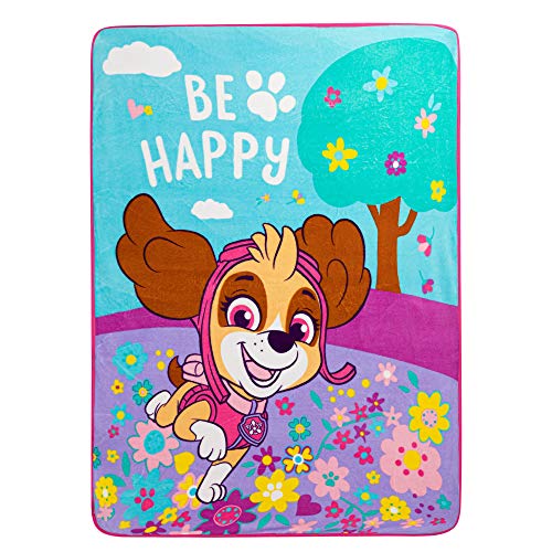 Franco Kids Bedding Super Soft Micro Raschel Throw, 46 in x 60 in, Paw Patrol Skye Girls - color: Paw Patrol Girls, size: 46 in x 60 in